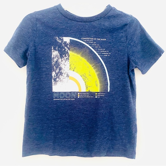 👍🏽Boys Old Navy “Moon” Graphic Shirt SZ S - Picture 1 of 11